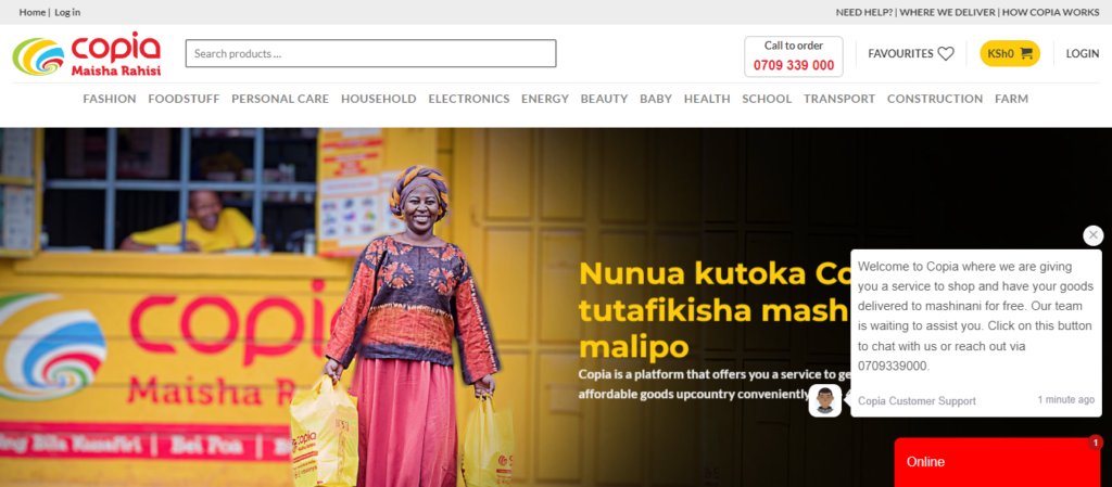 Copia Kenya Online shop